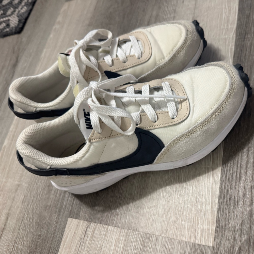 Nike Cream and Black Sneakers